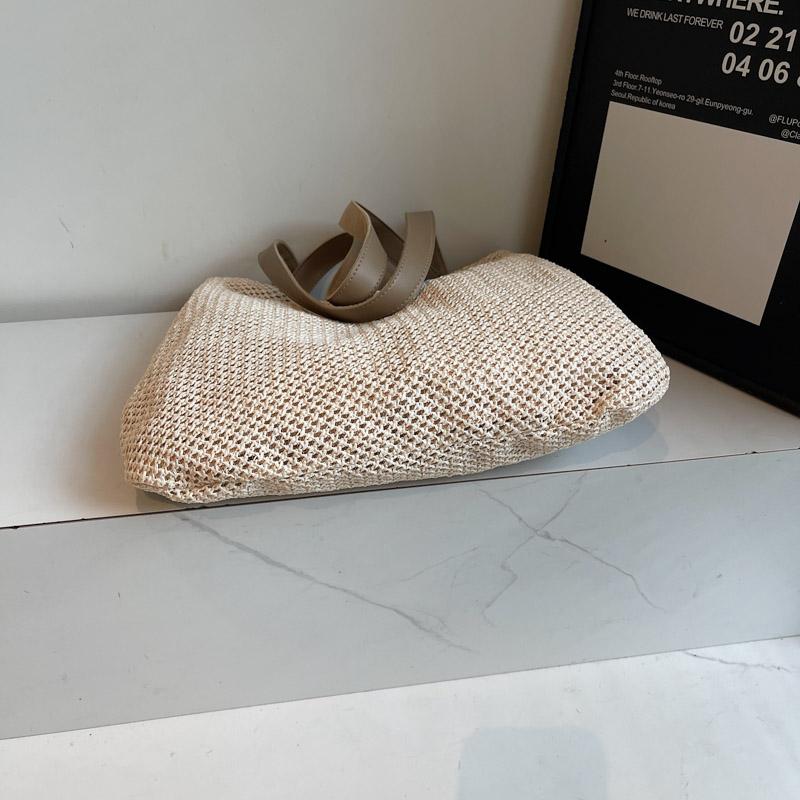 Large Capacity Bag Shoulder Bag Women's Straw Travel Handbag