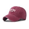 Cotton New York Wash Casual Baseball Cap With Windresistant Design Adults For