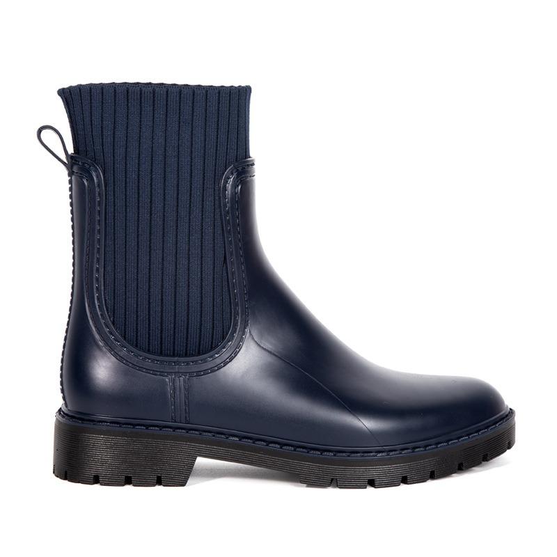 Rain Shoes Women's Adult Rain Boots Water Shoes Women's Non-slip Waterproof Wear-resistant Martin Boots Rain Shoes Snow Boots