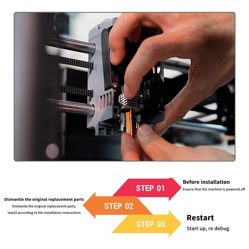 For Flashforge Ad5X Nozzle Upgrade Detachable 0.25 0.4 0.6 0.8Mm For Flashforge Ad5X Hotend Extruder Quick Release Heater Block