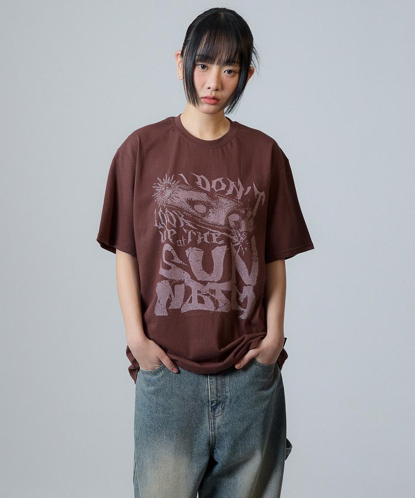 Nasttingijeubeleoldaenmi Sun Artwork Tee_Brown