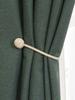 Khaki color magnetic clasp preparation tiebacks for living room bedroom and other curtains binding fixed tiebacks