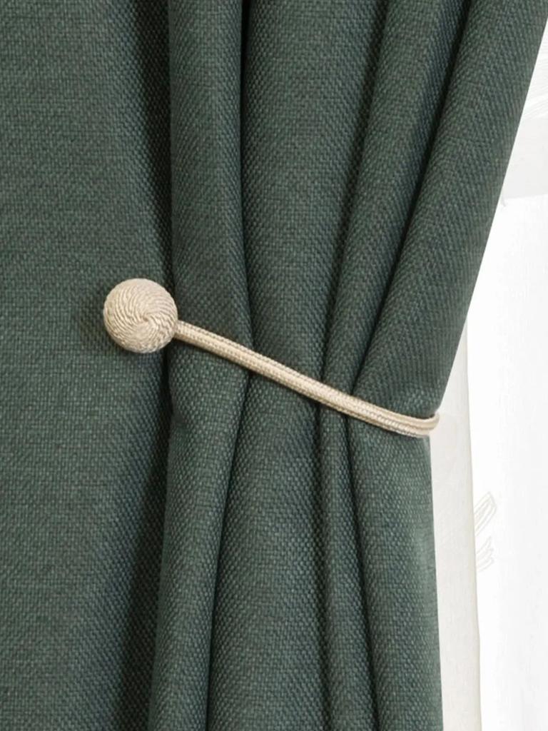 Khaki color magnetic clasp preparation tiebacks for living room bedroom and other curtains binding fixed tiebacks