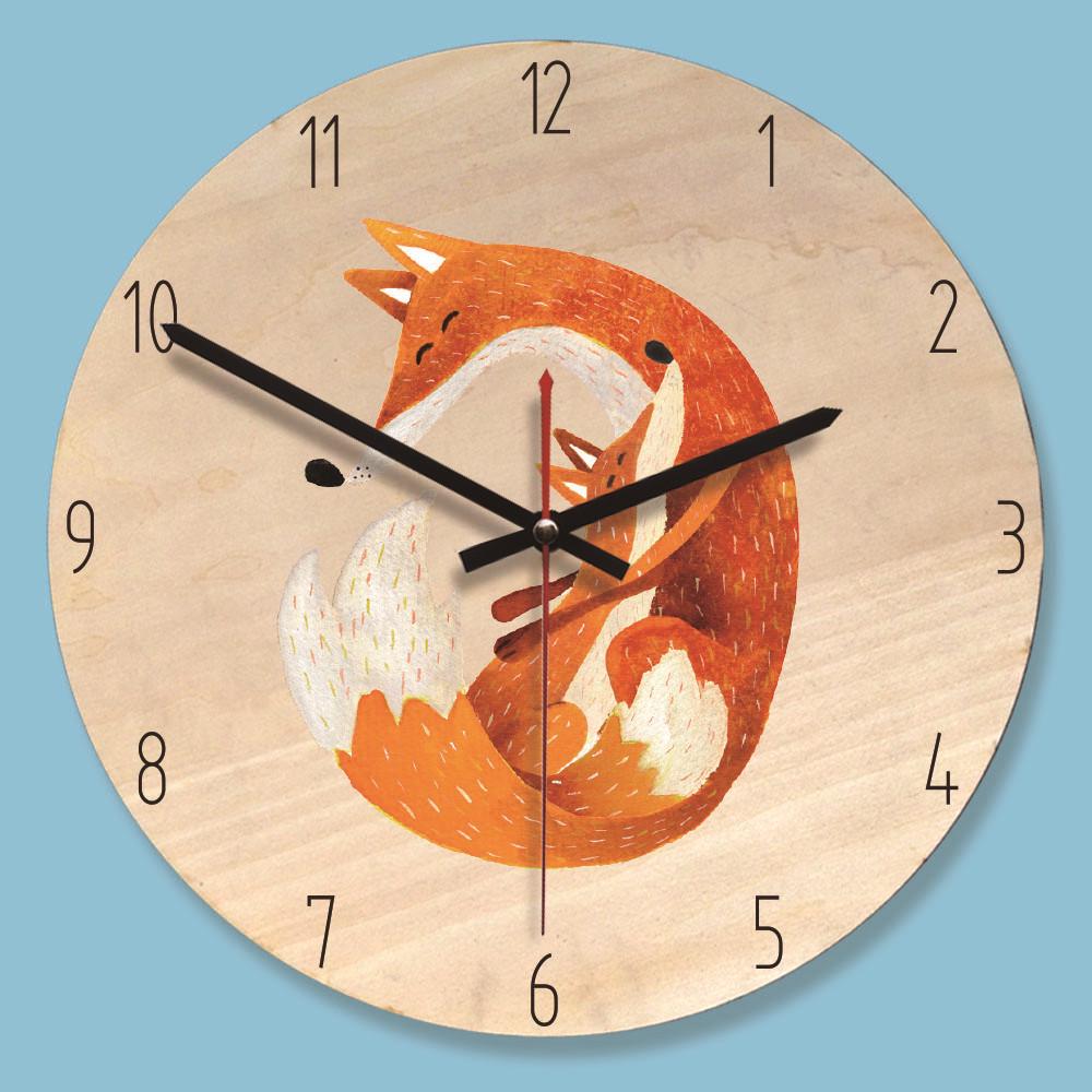 Buy M.Sparkling New Arrival Wooden Wall Clock 11 Inch Round Basswood