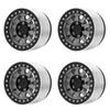 4pcs RC Car Wheel Professional Aluminium Alloy Replacement RC Wheel Rims for SCX6 1 6 RC Cars 2.9inch Titanium