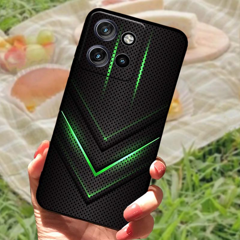 For Motorola Edge 50 Neo Case Edge50 For Moto Edge 50 Neo Phone Case Cover 50 Neo 6.4" Coque Black Silicone Soft Back Cover Case