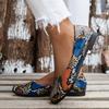Sharp Pointed Flat Bottom Snake Pattern Shallow Mouth Soft Leather Soft Sole Scoop Shoes Versatile Huizhou Women's Shoes