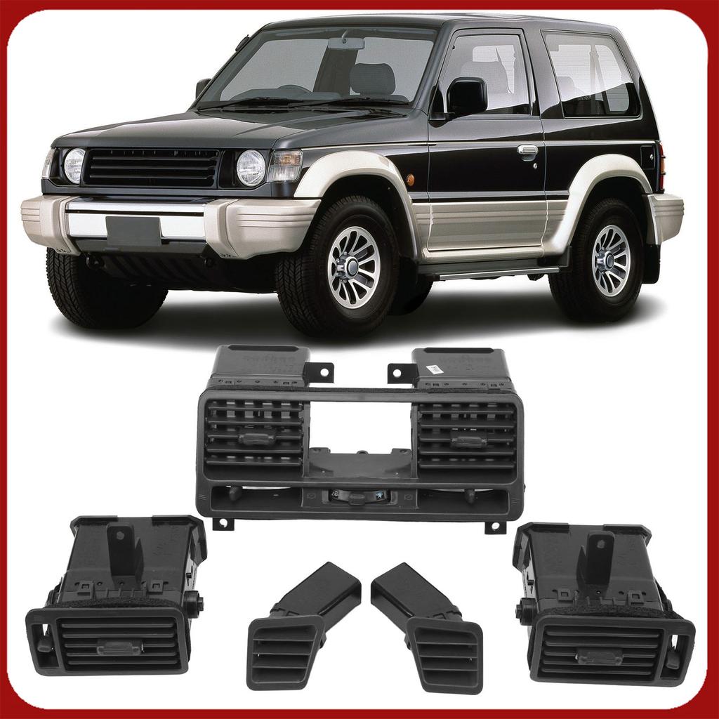 Dashboard Air Outlet Vent Kit MR308038 Central Left Right Instrument Panel AC Vent Grill Replacement for Mitsubishi Pajero Monte