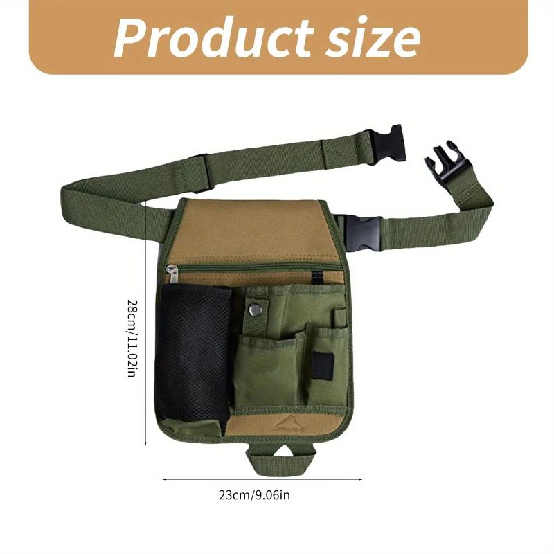 Multi-functional Gardening Tool Bag, Belt Apron with Multiple Pockets for Gardening, Plumbing, Floriculture, Woodworking, DIY