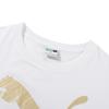 PUMA T Shirts Unisex White Crew Neck Moderate Straight Fit 625824-02