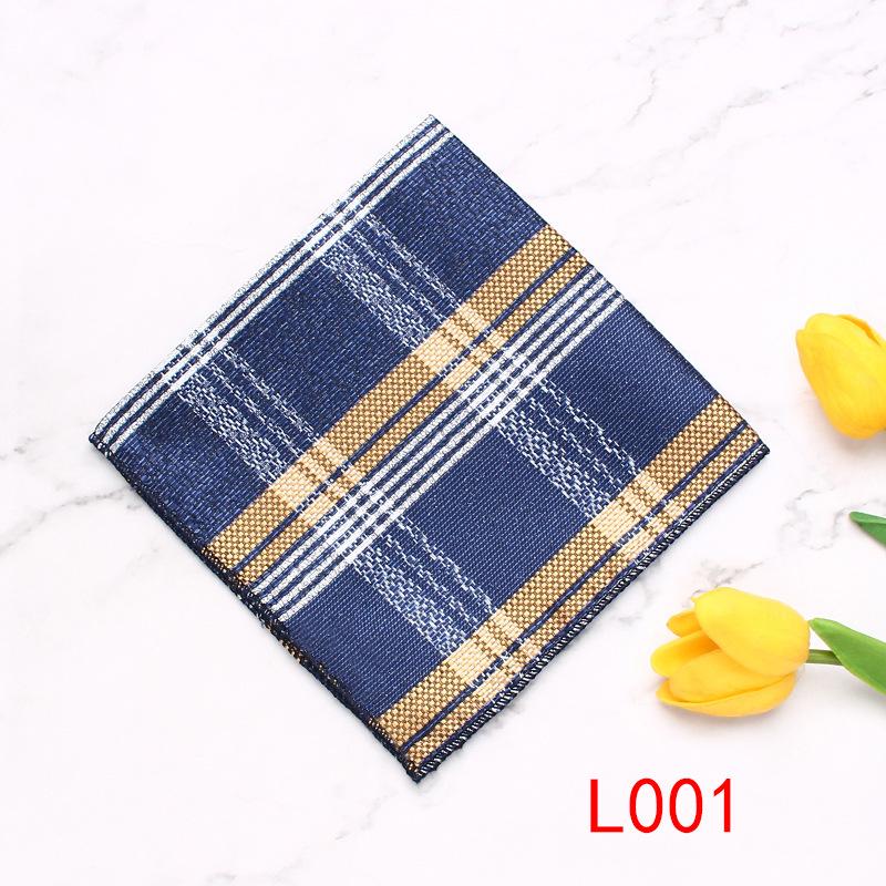 Rael Pocket Towel Striped Plaid Suit Accessories Square Towel Men'S Shirt Pocket Towel Business Banquet Square Towel