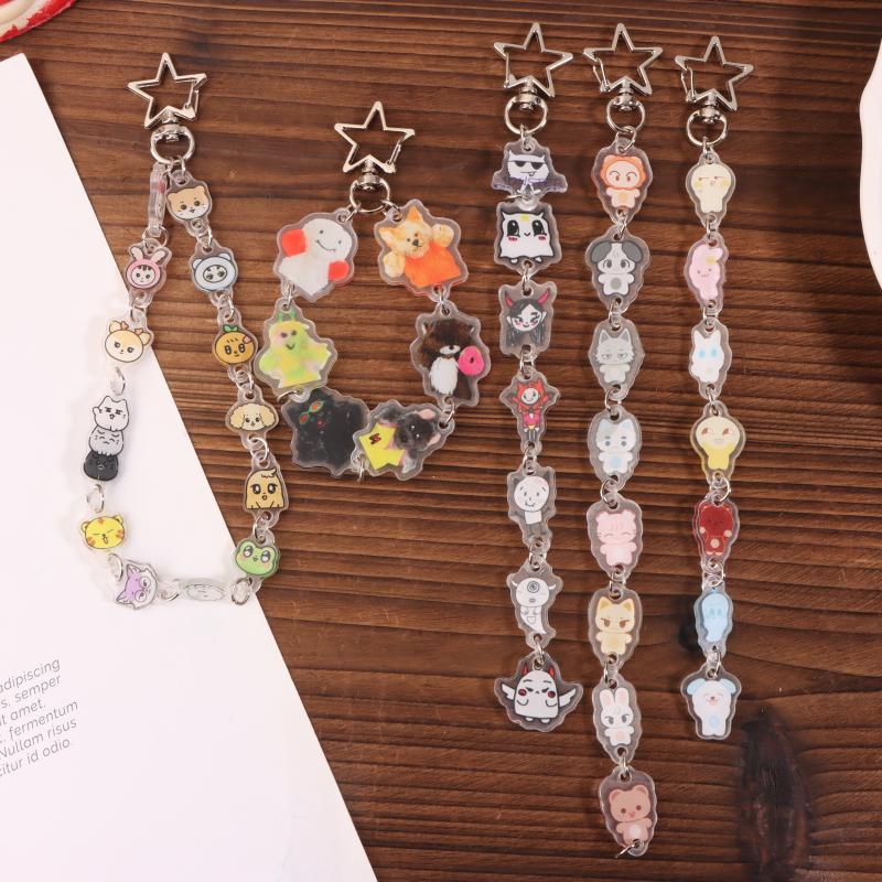 2025 Anime Acrílico Kpop Chaveiro Acessórios Pingente de Desenho Animado Bonito Criativo Enfeite de Bolsa Chaveiro de Carro Amigos Fãs Presentes