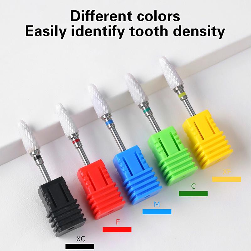 Ceramic Milling Cutter Nail Drill Bit Electric Manicure Pedicure Mill Bits Machine Files Nail Art Tools Equipment