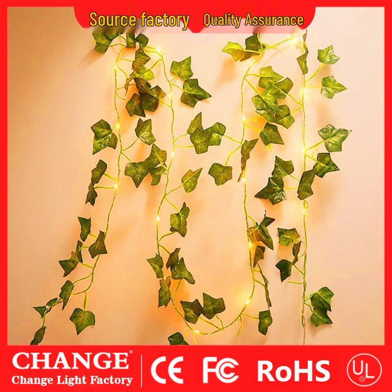 Eucalyptus Leaf LED String Lights for Wedding & Holiday Decoration