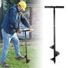 AIMOONSA Manual Spiral Garden Auger 15 Cm X 85 Cm – T-Handle, Steel