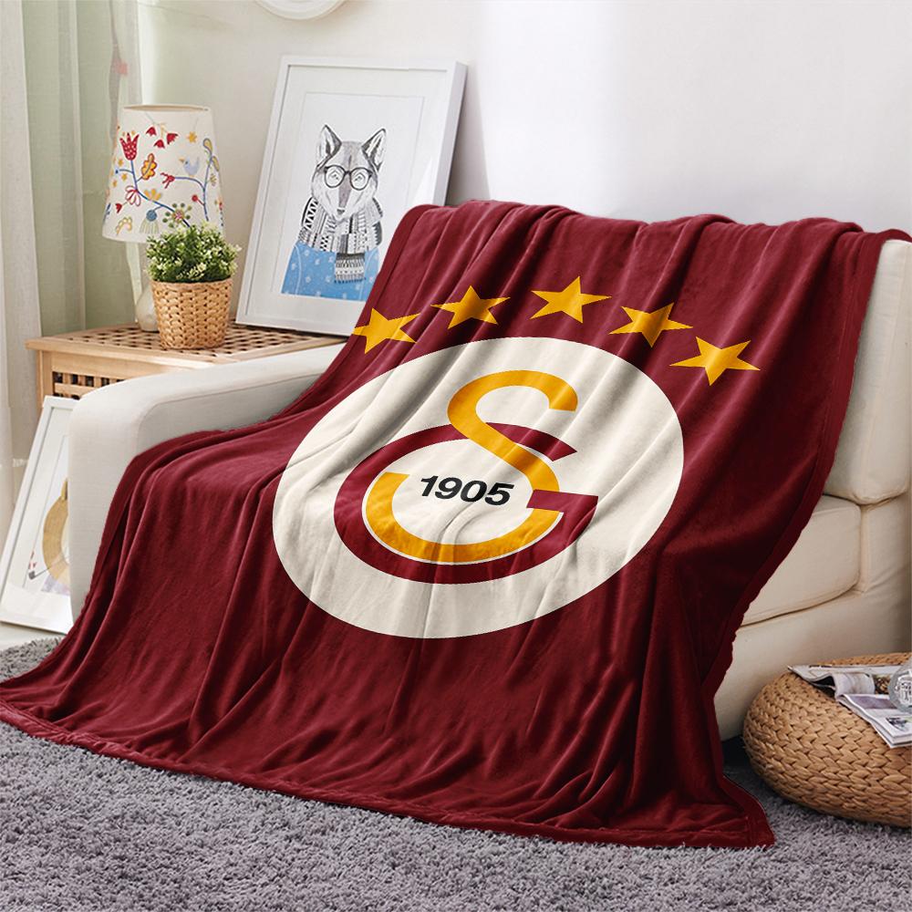 1 шт. Фланелева ковдра з принтом Galatasaray S.K, Висока якість, Для всіх сезонів, Декор для дому, Тепло та затишок, Ідеально для різдвяних подарунків