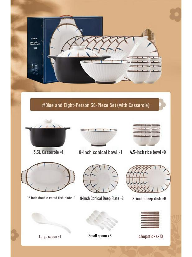 Mode Lanka Japanese Ceramic Dinnerware Set