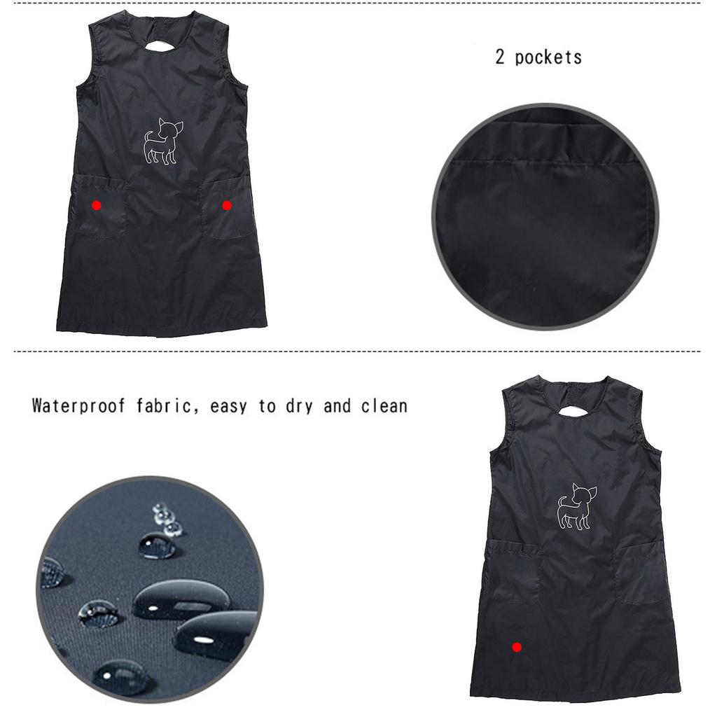 Waterproof Pet Grooming Apron With Hair Resistant DesignS For Cleanliness And Comfortable for Various Pet Daily Care