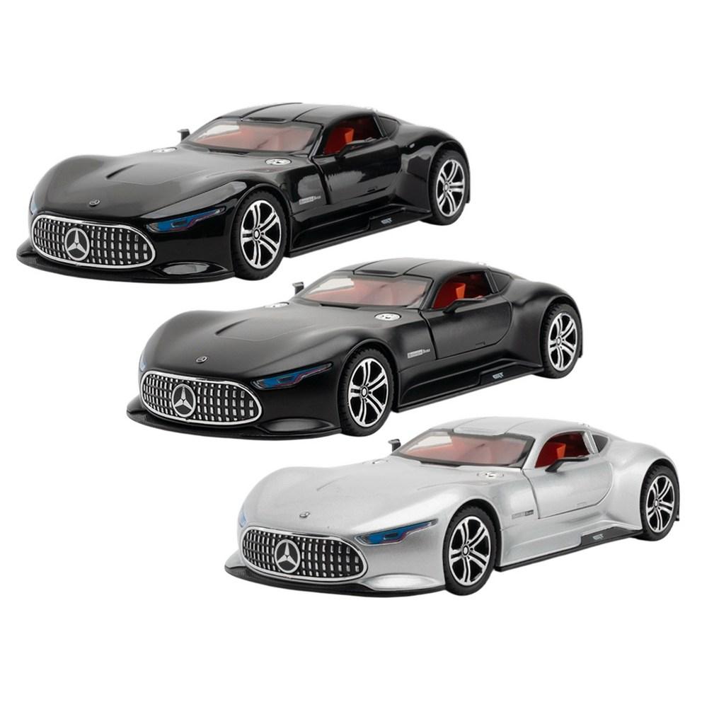 Mercedes-Benz AMG Vision Gran Turismo 1:24 Diecast Alloy Pull-Back Racing Car Model, Glossy Black