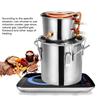 8L/2Gallon Distiller Alambic Moonshine Alcohol Still Stainless Copper Brew Water Wine Brandy Essential Oil Brewing Kit
