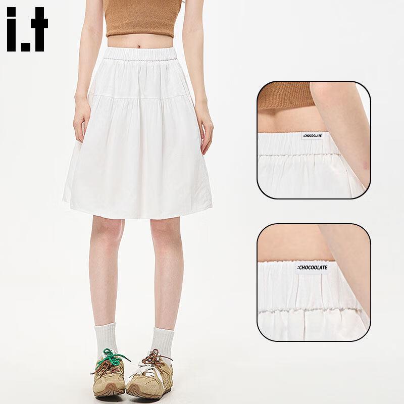 CHOCOOLATEit Women s High-Waist A-Line Midi Skirt M
