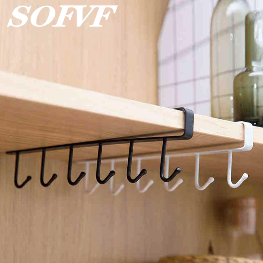 Cabinets, wardrobes, hooks, six hook storage hangers
