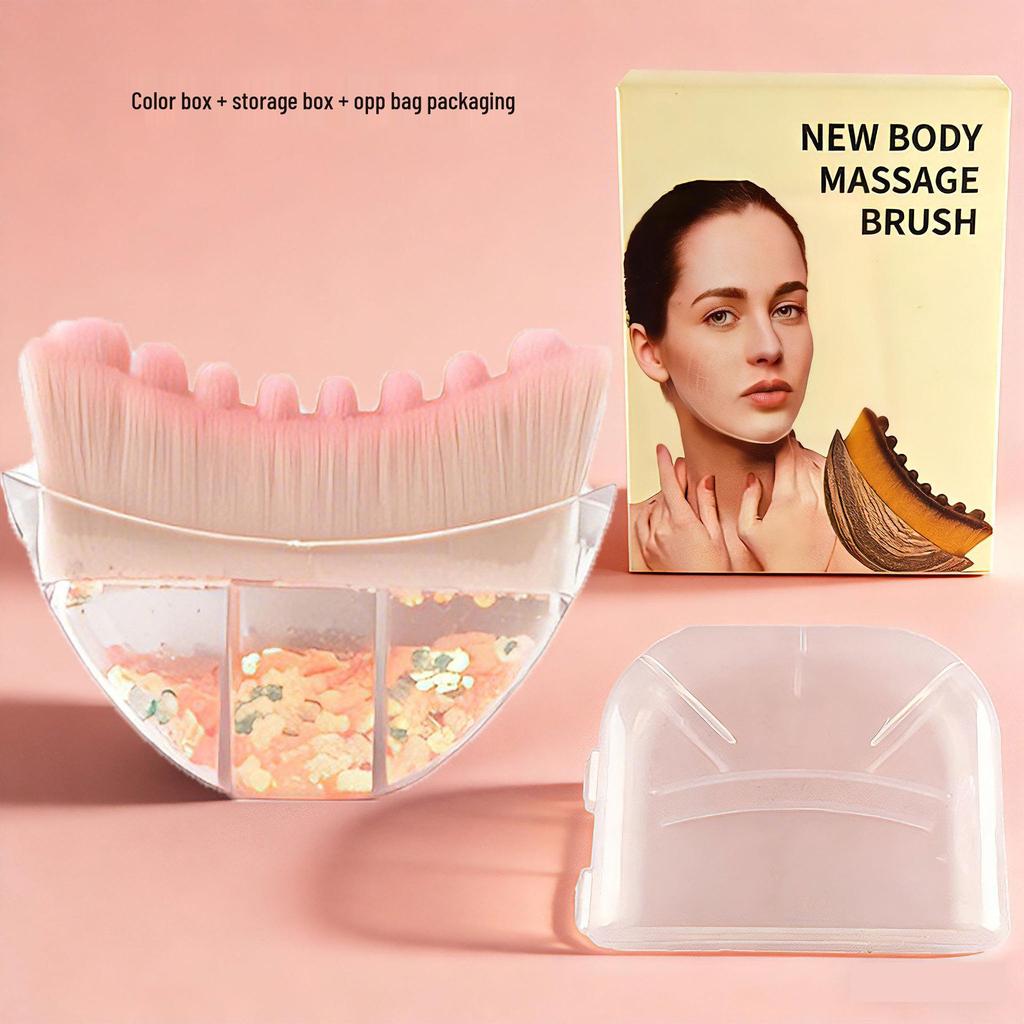 Lymphatic Contour Massage Brush: Multifunctional Beauty & Makeup Tool, Student-Designed