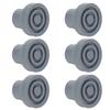 6pcs Cane Tip Professional Portable Rubber Replacement Tip Accessory for 4 Legged Crutch 0.6 Inch