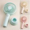 Portable Handheld Fan 4 Speed Wind Small Personal Fan with Detachable Base USB Rechargeable Desk Fan for Travel Beach Makeup Office