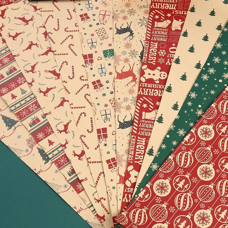 Kraft Gift Wrapping Paper Christmas Gift Packing Paper Parcel Packing Art Craft Home Decoration Festive Party Supplies