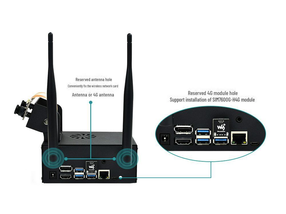 Jetson Nano 4GB Metallgehäuse mit Kamerahalterung