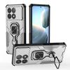 KEYSION Shockproof Armor Case for POCO F6 Pro Soft Silicone+PC Upright Metal Ring Stand Phone Cover for Xiaomi POCO X6 Pro 5G