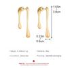 Temperament Dangle Earrings Irregular Line Drop Pendant Earrings Statement Jewelry Fashion Simple Small Hoop Earrings