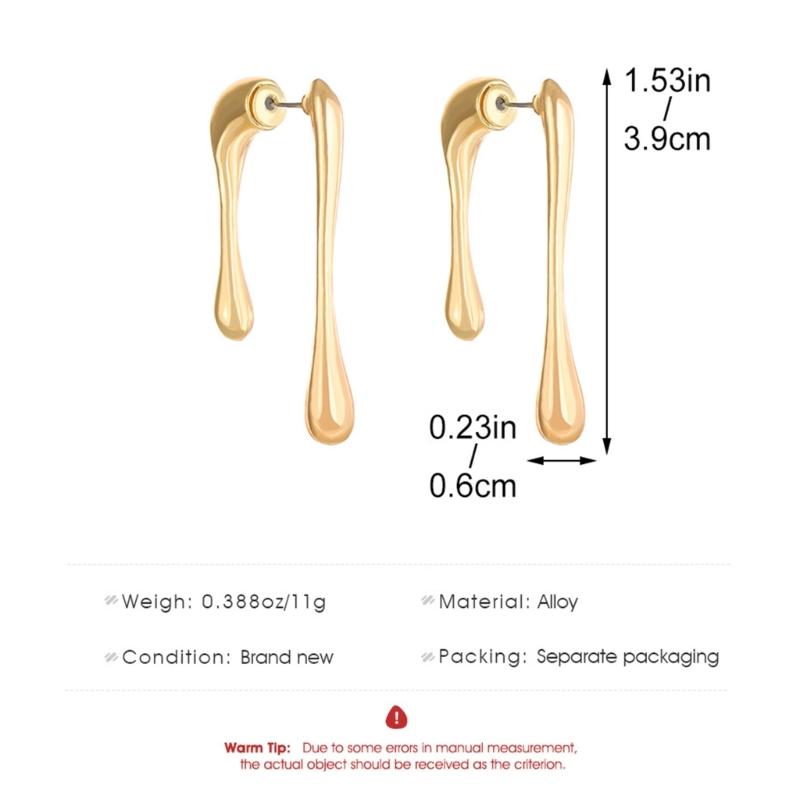 Temperament Dangle Earrings Irregular Line Drop Pendant Earrings Statement Jewelry Fashion Simple Small Hoop Earrings