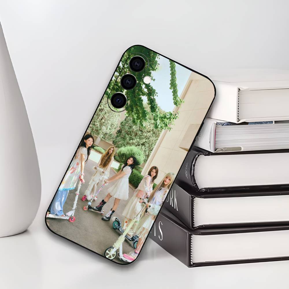 K-POP I-ILLIT Phone Case For Samsung Galaxy A73,A72,A71,A70,A53,A52,A51,Soft Silicone Black Cover