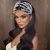 Crystal Pearl Bridal Headband & Veil Hair Accessory DZ076