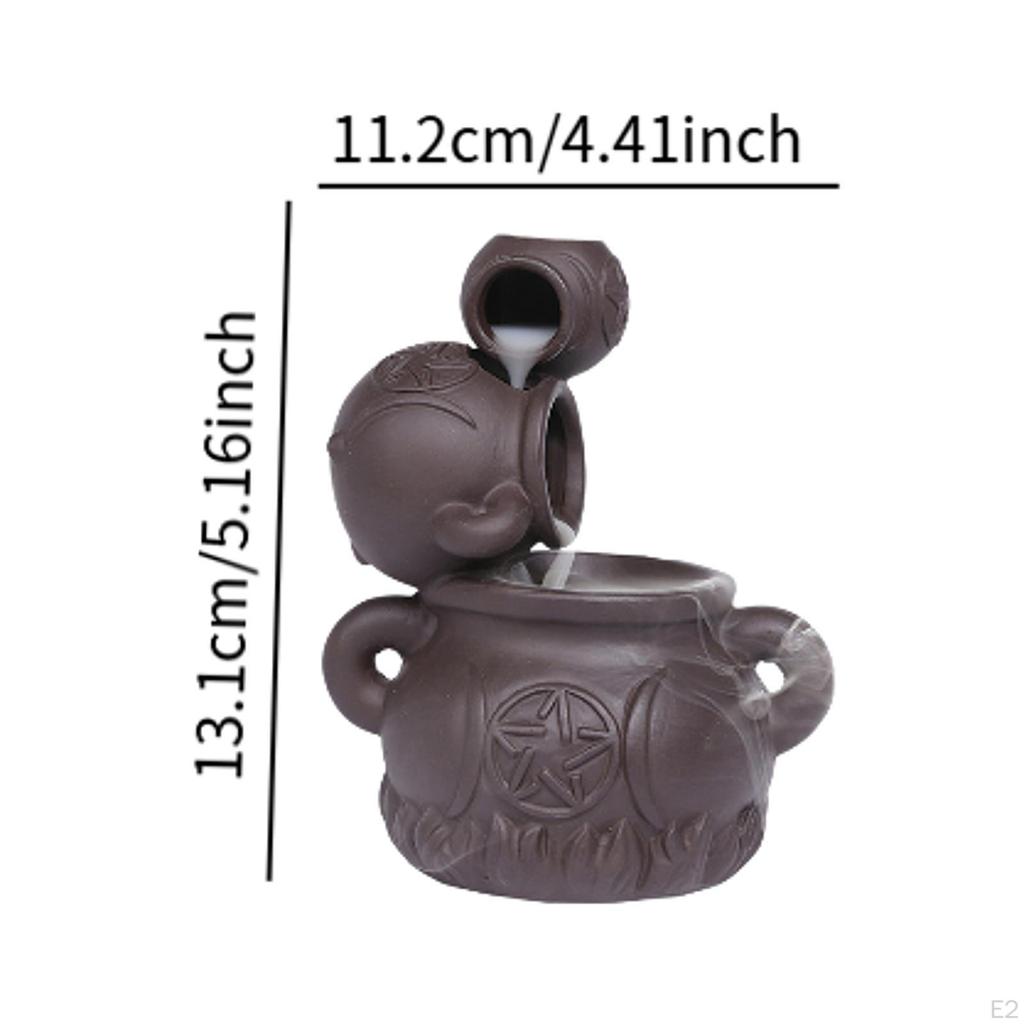 Backflow Incense Holder Burner Ideal Gift Elegance Home Decor, Censer, for Bedroom Living Room Hotel