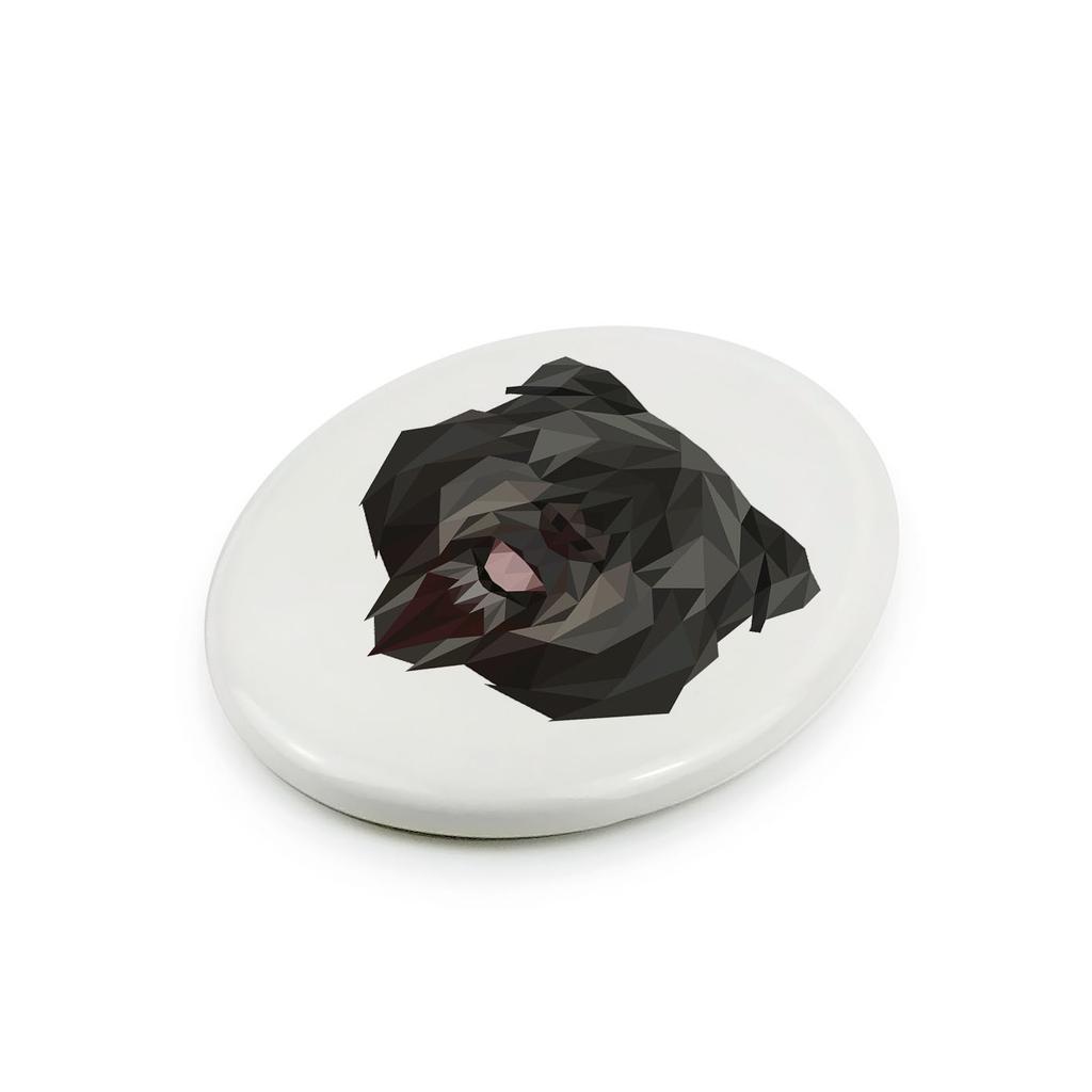 Bouvier Des Flandres -Płytka Ze Zdjęciem I Napisem Geometryczna Marki Art-Dog