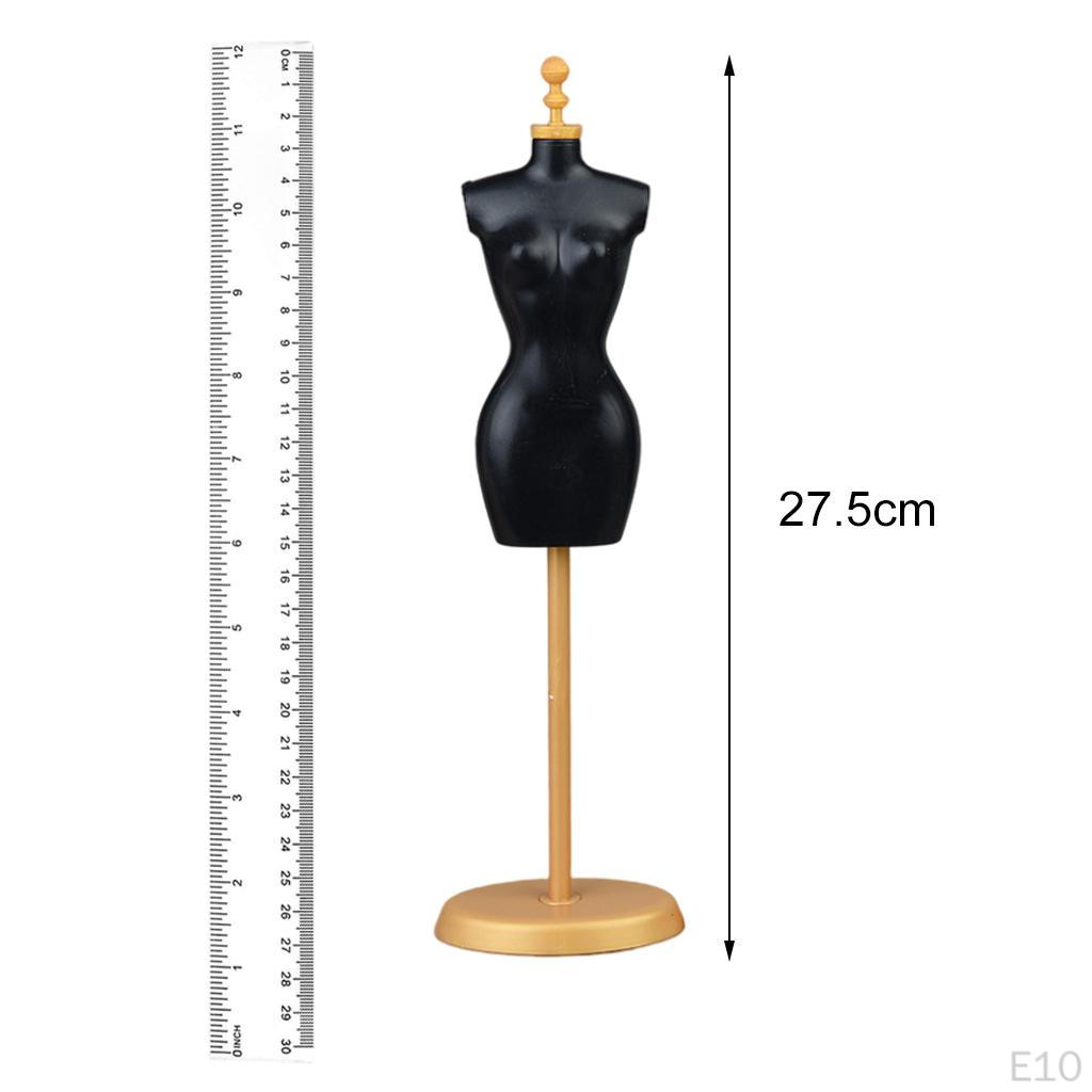 5Pcs Doll Clothes Dress Form Mannequin Mini Holder Stand Support 27.5cm
