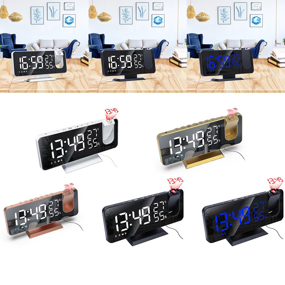 

7,5 \ Светодиодный цифровой проектор Пробуждение Двойной будильник FM-радио Таймер USB