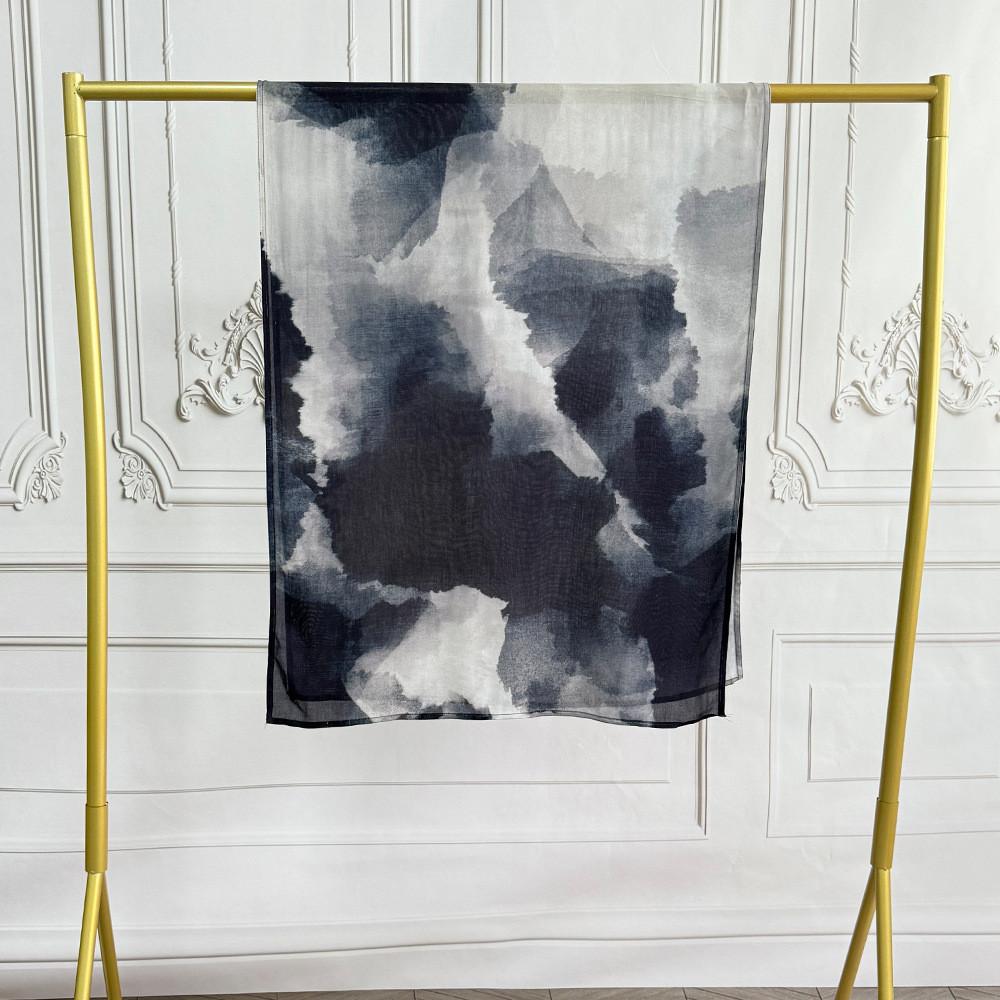 Lightweight Cotton Modal Scarf With Creative Print And Versatile Style For Women 01