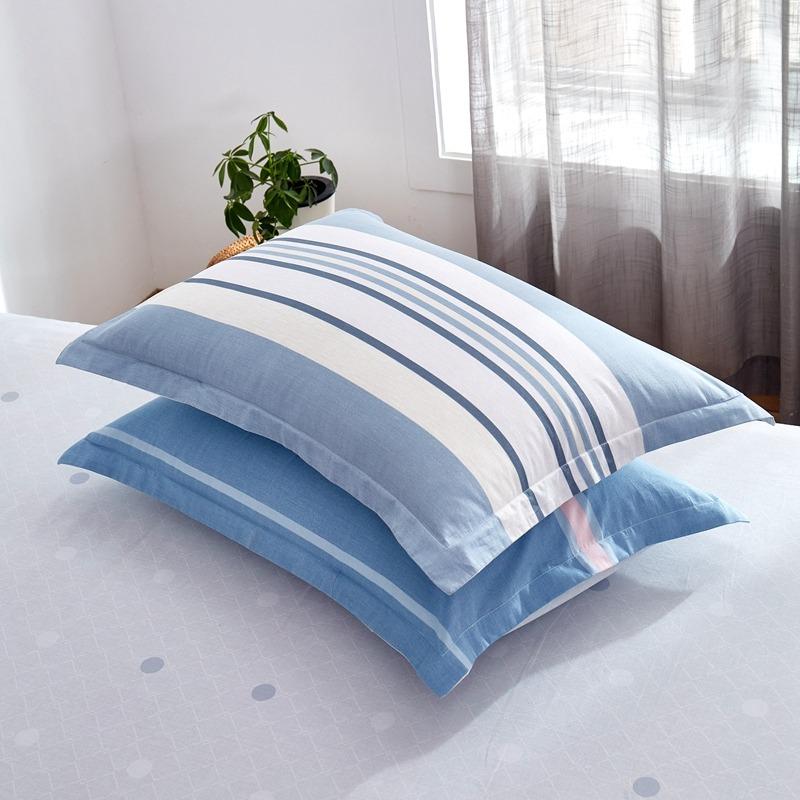 2pcs 48x74cm Pure Cotton Pillowcase Home Bedding Super Soft Plaid Pillow Cover 100% Cotton Pillow Case Dorm Girl Room Decoration