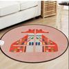 Bedroom Floor Mat Carpet Kids Room Cute Decorative Carpet Cute Colorful Fox Baby Round Carpet Kids Living Room Cartoon Carpet