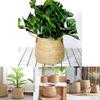Woven Grass Planter Pot With Breathable Design For Living Room Decor Large Size