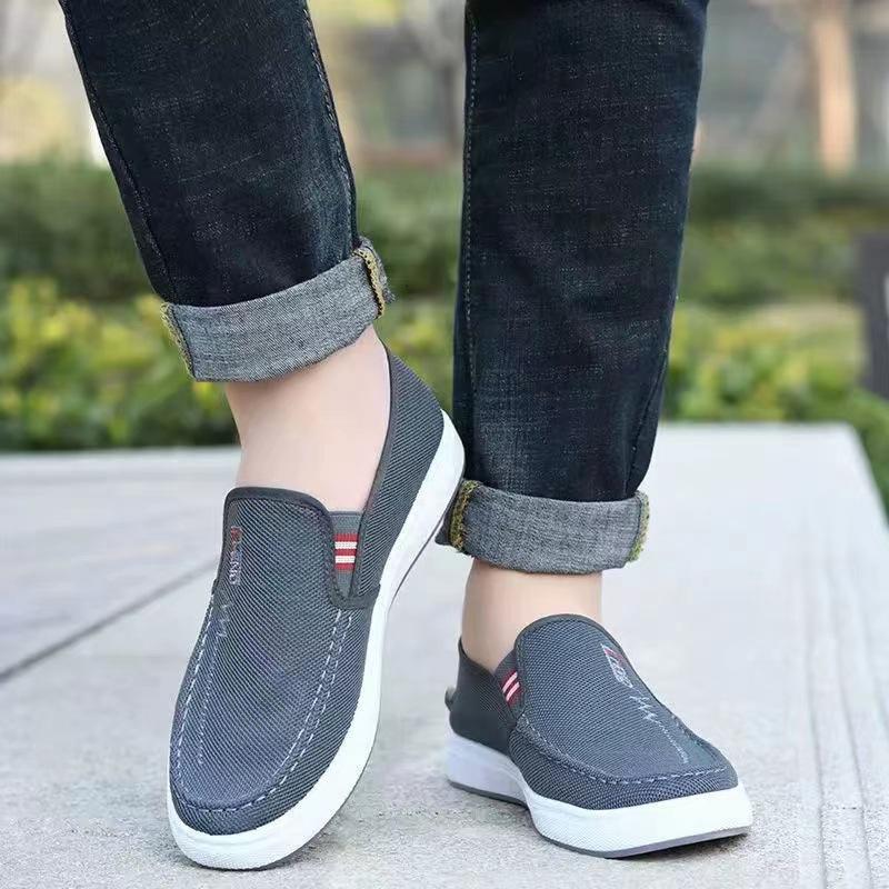 Old Beijing Cloth Shoes Men's Canvas Shoes Simple Casual Men's Shoes Flat Baseplate Shoes Comfortable Soft Sole