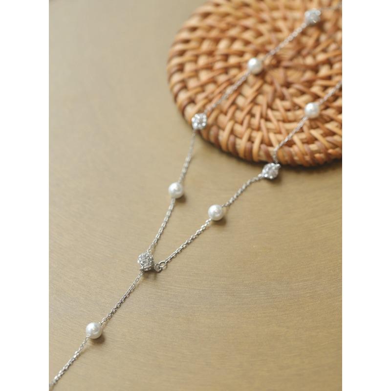 Gypsy Star Bead Diamond Ball Necklace Female Niche Delicate Flash Diamond Jewelry Female