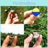 Stylish Ukraine Flag Button Badge Brooch For Backpacks And Satchels