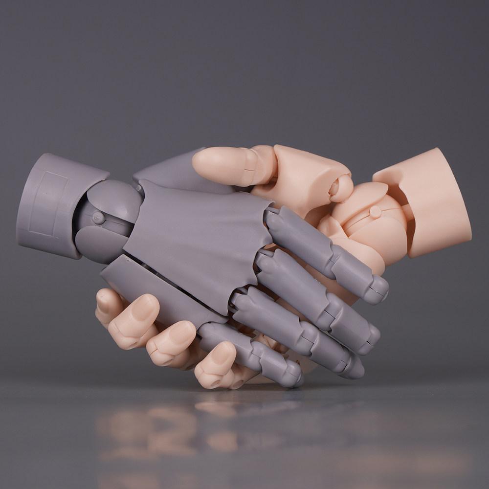 1/2 Scale Mini Hand Figure Gashapon Action Figure Model Toys Highly Articulated Finger Joints Right Hand for Drawing Sketch
