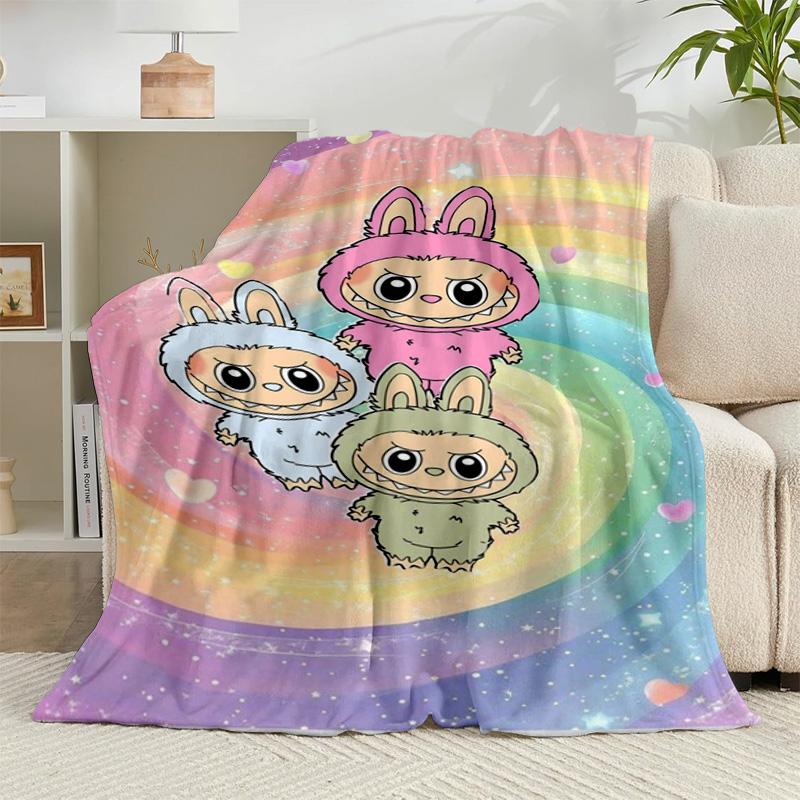 1PC Bunny Costume Adventure Flannel Blanket Gift, Suitable for Both Men And Women, Soft Ideal for Beds And Sofa, Birthday Or Christmas Gift