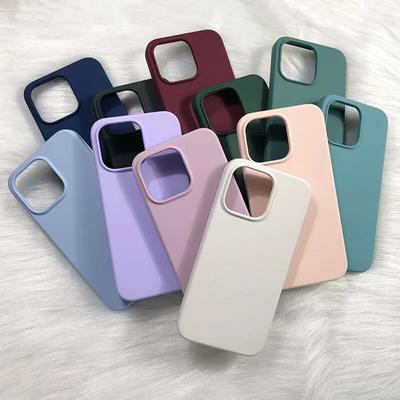 Silicone Case For iPhone 16 15 14 13 12 11 Pro Max 14Plus 15Pro X XR XS Max Phone Bumper Shockproof Soft Cover